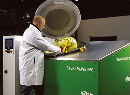 感染性医療廃棄物無害化装置ステリィウエイブ